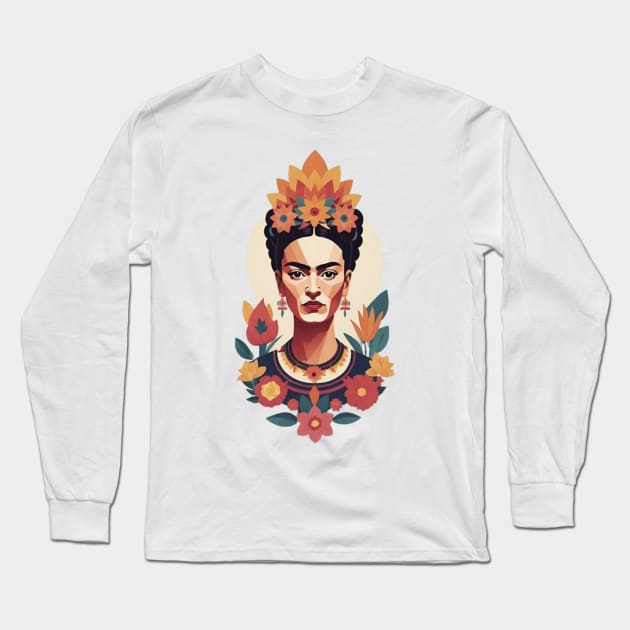 Frida's Spectrum: Colorful Illustration Long Sleeve T-Shirt by FridaBubble